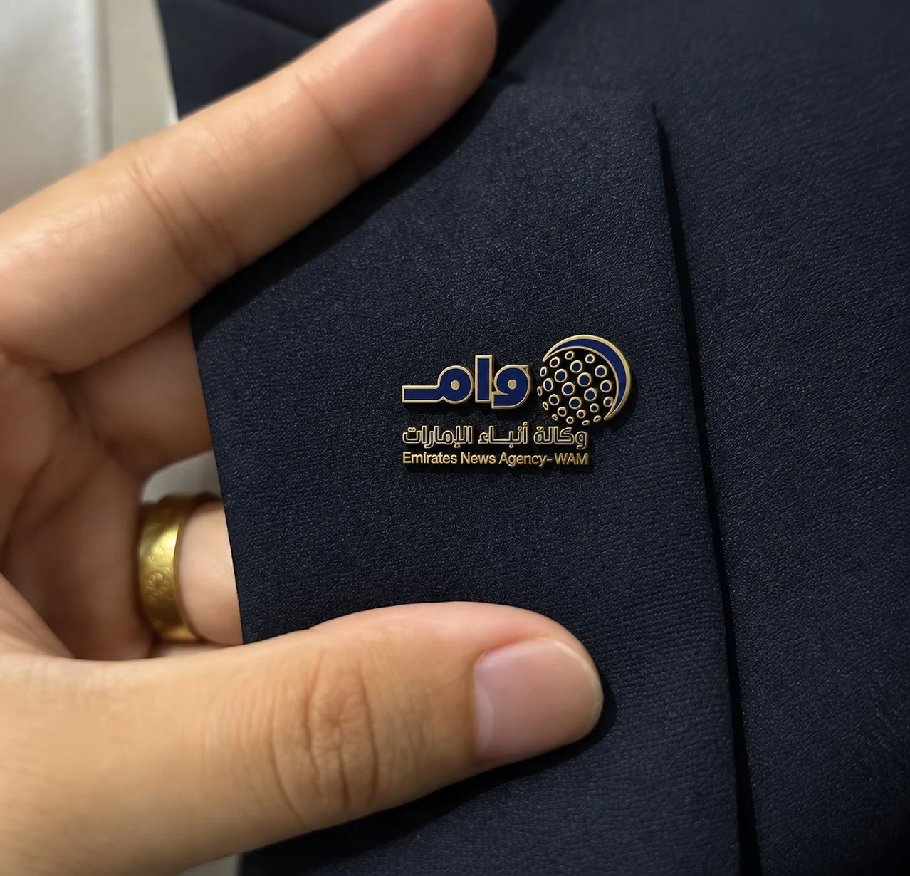 WAM Emirates Logo Rebrand · Wordmark · Lapel pin concept